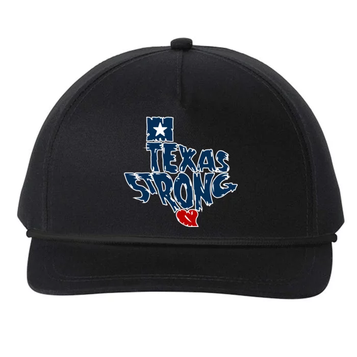 Texas Strong State Map Snapback Five-Panel Rope Hat