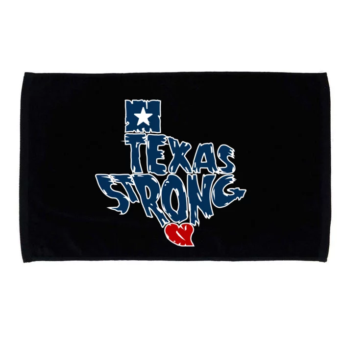 Texas Strong State Map Microfiber Hand Towel