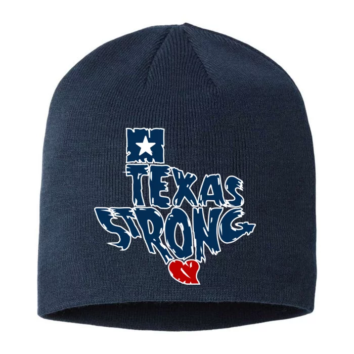 Texas Strong State Map 8 1/2in Sustainable Knit Beanie