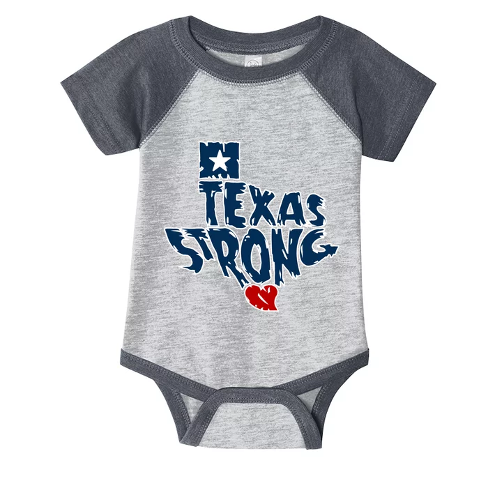 Texas Strong State Map Infant Baby Jersey Bodysuit