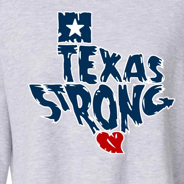 Texas Strong State Map Cropped Pullover Crew