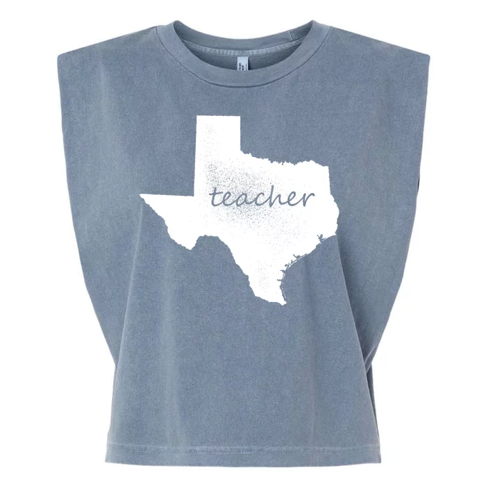 Texas Teacher Garment-Dyed Women's Muscle Tee