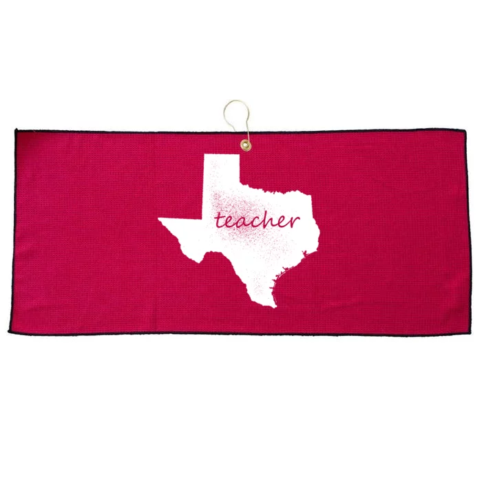 Texas Teacher Large Microfiber Waffle Golf Towel