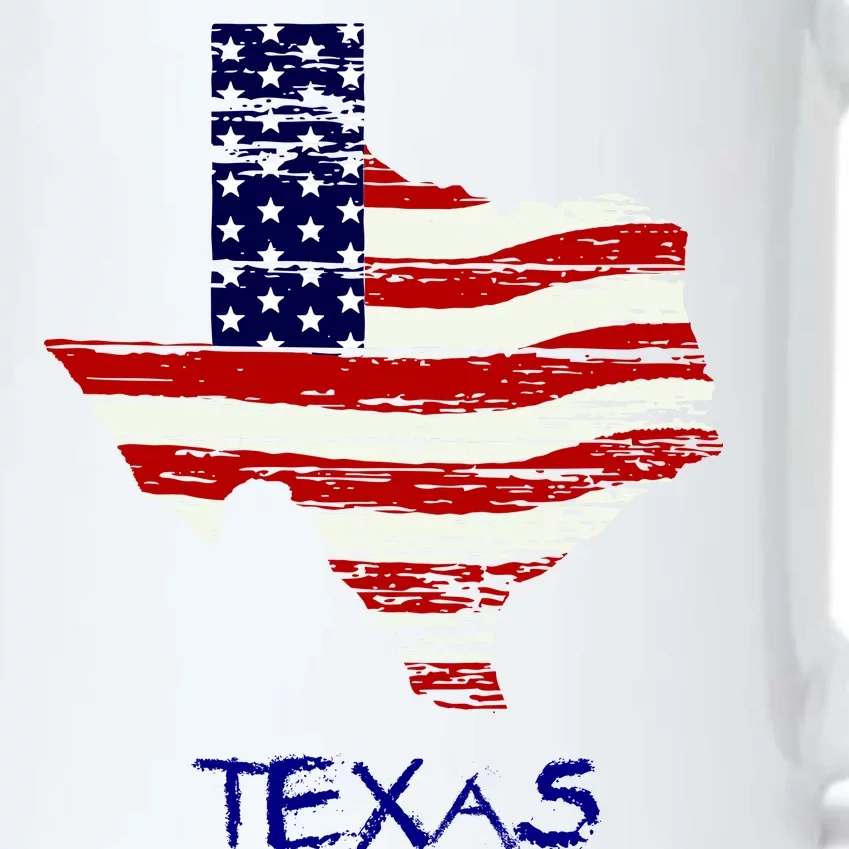 Texas USA Flag Black Color Changing Mug