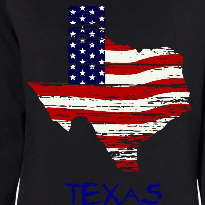 Texas USA Flag Womens California Wash Sweatshirt