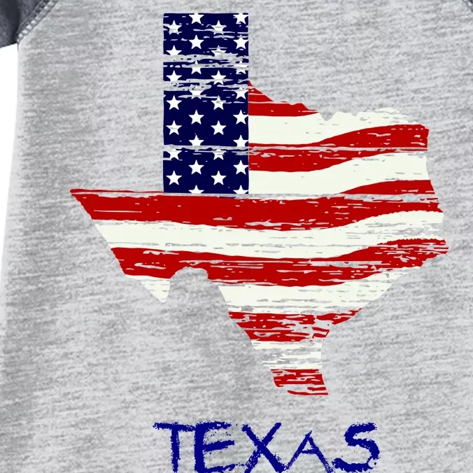 Texas USA Flag Infant Baby Jersey Bodysuit