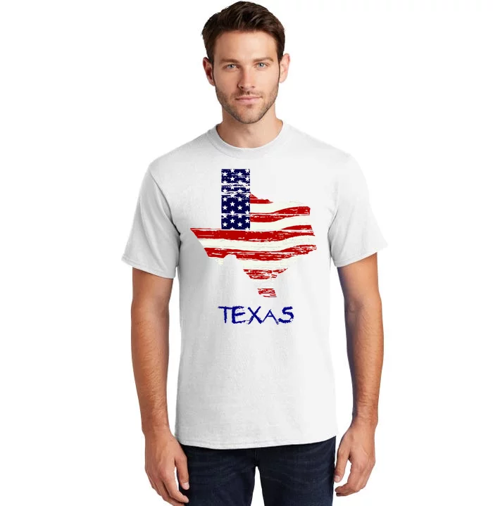 Texas USA Flag Tall T-Shirt