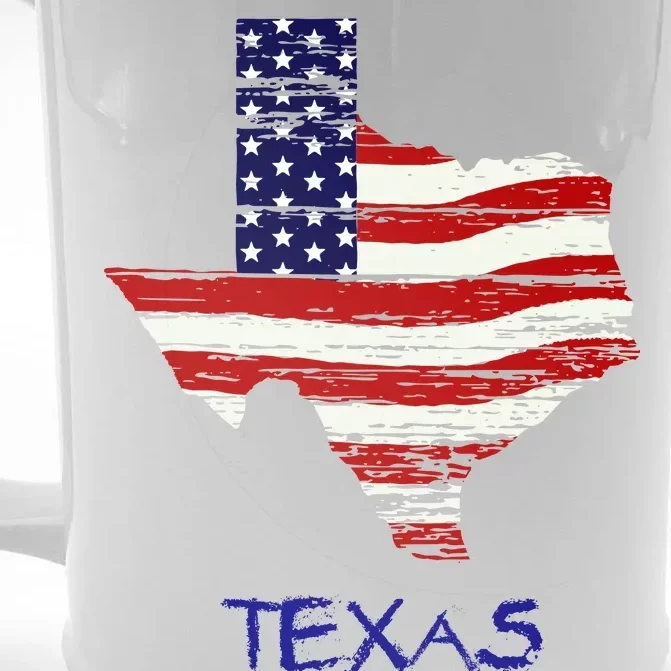 Texas USA Flag Front & Back Beer Stein