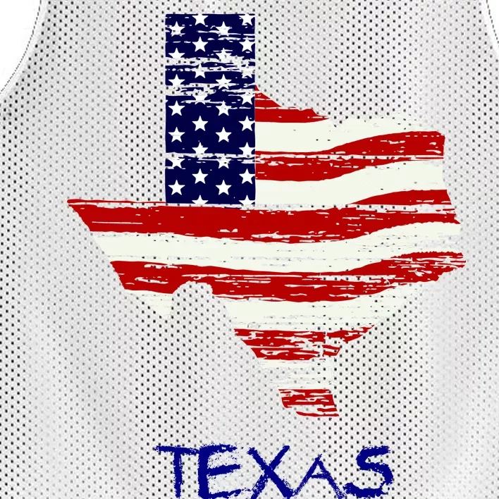 Texas USA Flag Mesh Reversible Basketball Jersey Tank