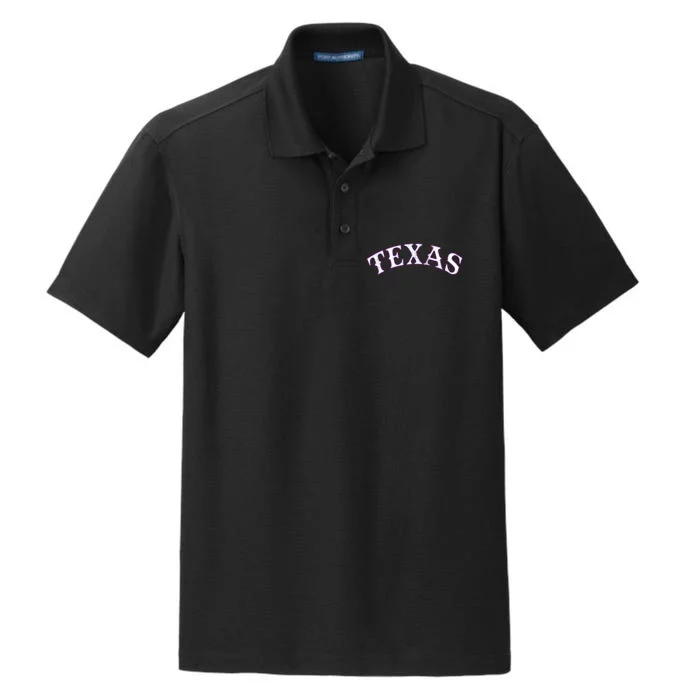 Texas Vintage Classic Logo Dry Zone Grid Performance Polo