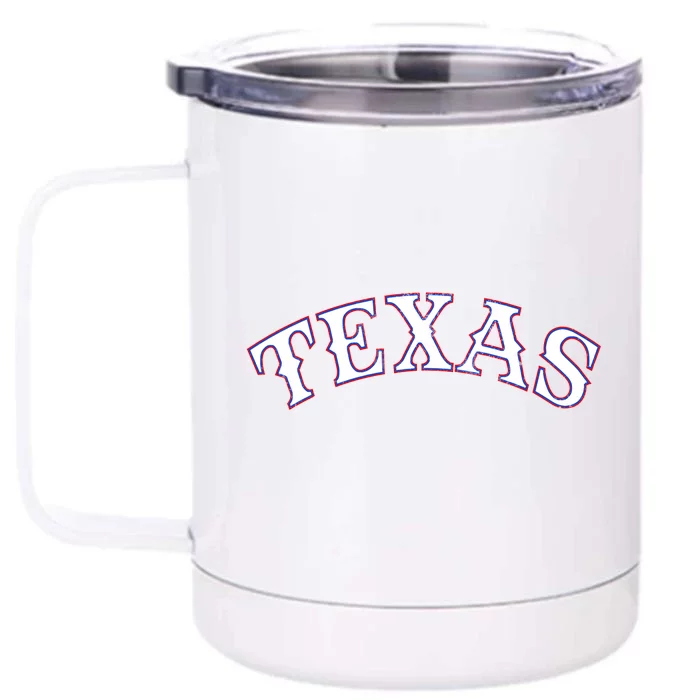 Texas Vintage Classic Logo Front & Back 12oz Stainless Steel Tumbler Cup