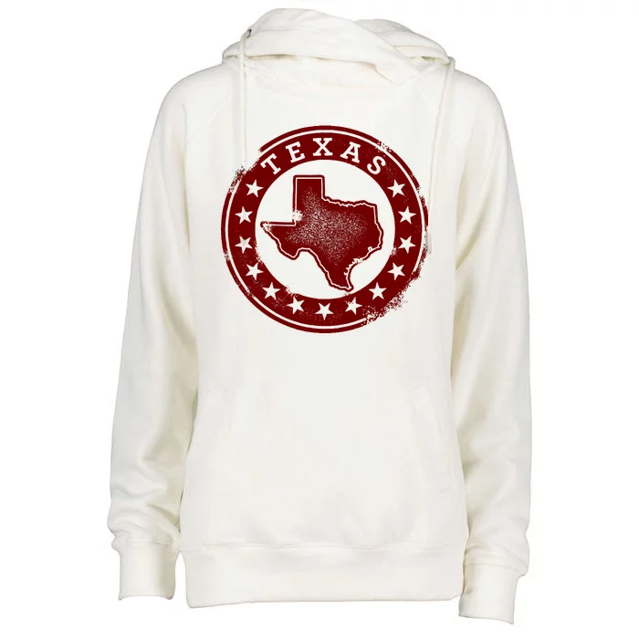 Texas Vintage Logo Womens Funnel Neck Pullover Hood