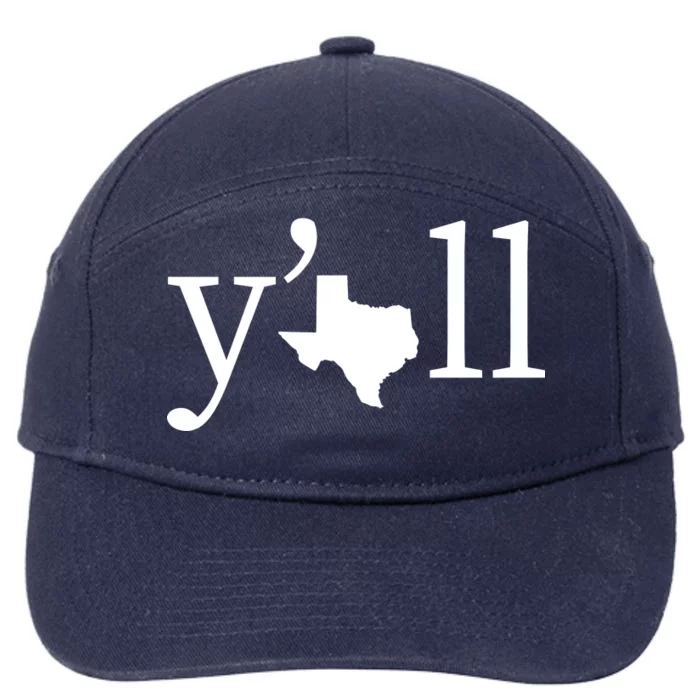 Texas Y'all 7-Panel Snapback Hat