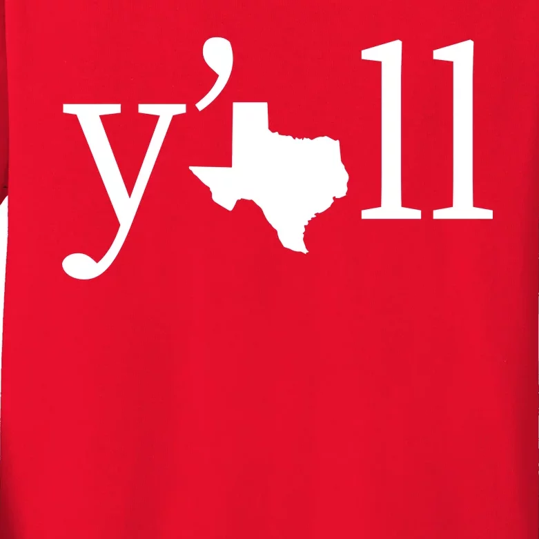 Texas Y'all Kids Long Sleeve Shirt