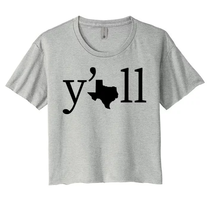 Texas Y'all Women's Crop Top Tee