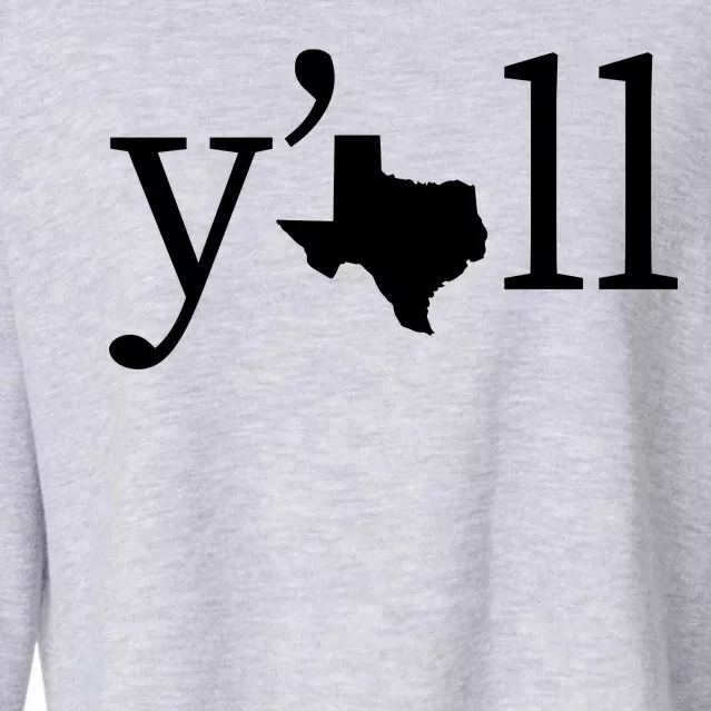 Texas Y'all Cropped Pullover Crew