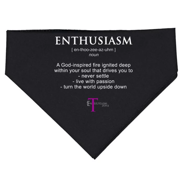 The Enthusiasm Zone USA-Made Doggie Bandana