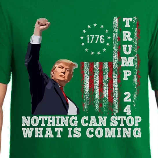 Trump Fight 2024 Nothing Can Stop Trump Shot Pajama Set