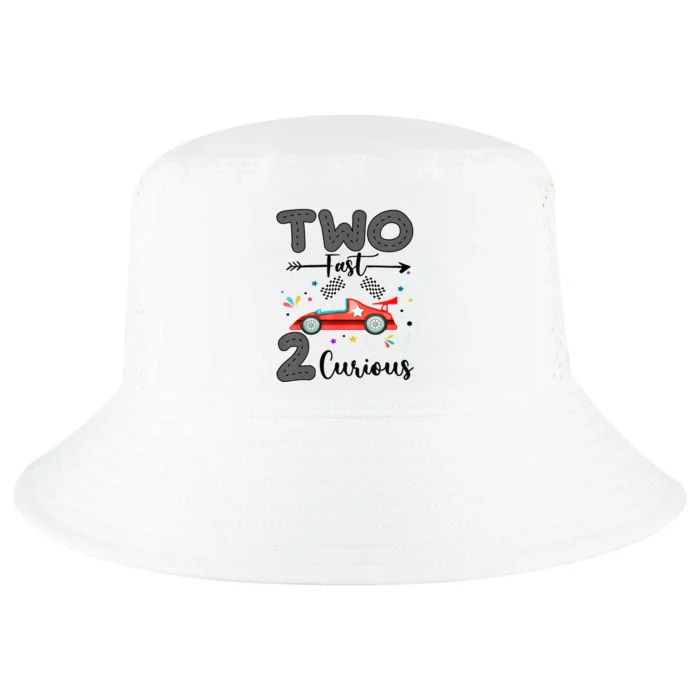 Two Fast 2 Curious Racing 2nd Birthday gift Cool Comfort Performance Bucket Hat