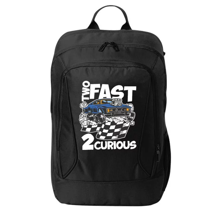 Two Fast 2 Curious Years Racing Two Fast Birthday City Backpack