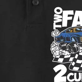 Two Fast 2 Curious Years Racing Two Fast Birthday Dry Zone Grid Performance Polo