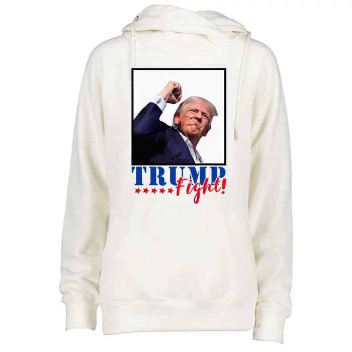 Trump Fight 2024 Fighting Fighters Supporters Americans Womens Funnel Neck Pullover Hood