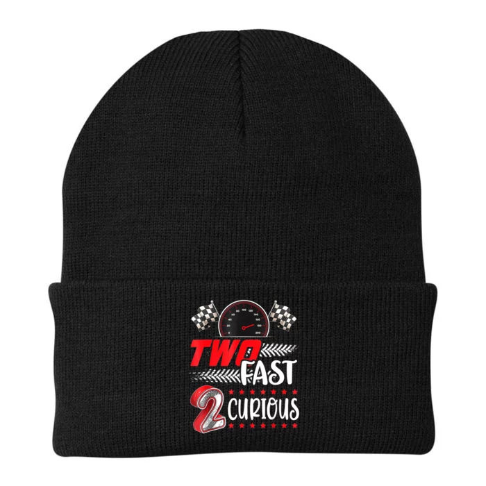 Two Fast 2 Curious Birthday Decorations 2nd Bday Knit Cap Winter Beanie