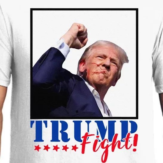 Trump Fight 2024 Fighting Fighters Supporters Americans Pajama Set