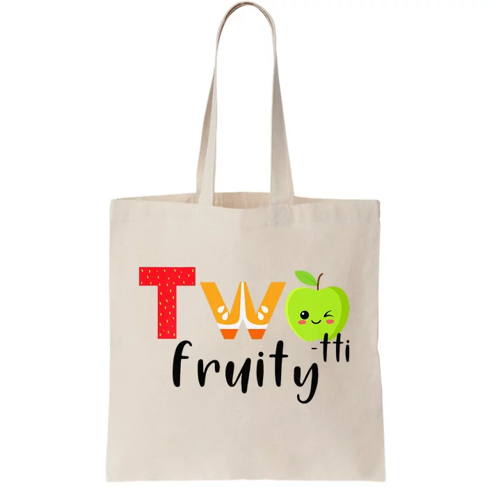 Twotti Frutti 2nd Birthday Party Fruit Themed Two Tti Fruity Tote Bag