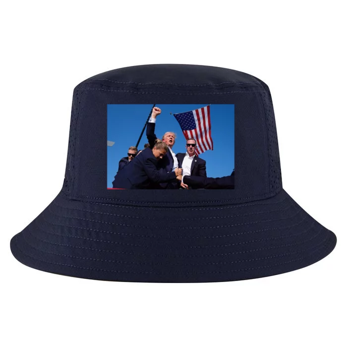 Trump Fight 2024 Trump Shot Fight Cool Comfort Performance Bucket Hat