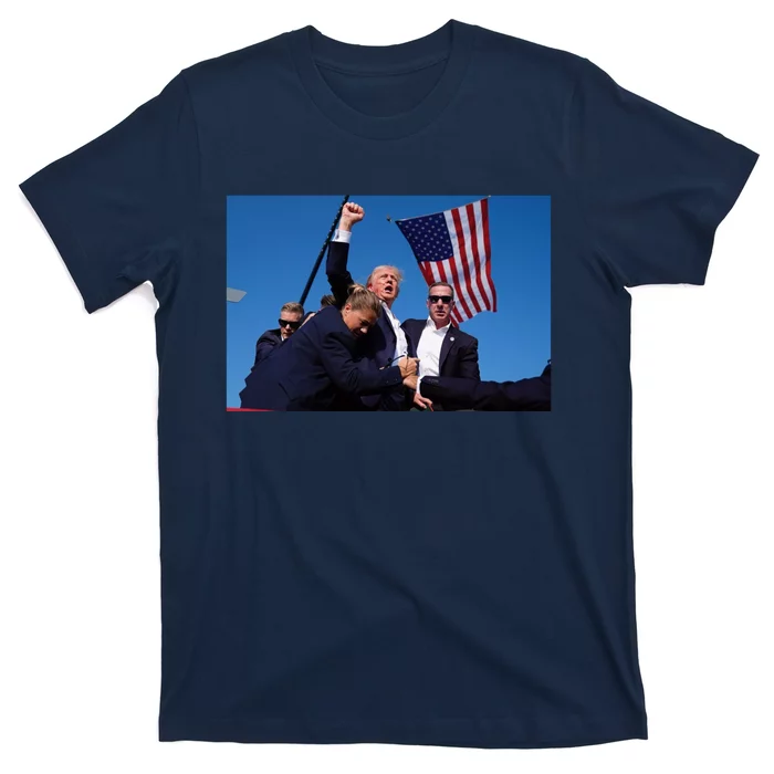 Trump Fight 2024 Trump Shot Fight T-Shirt