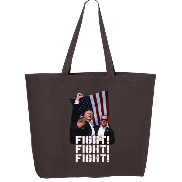 Trump Fight 2024 Trump Shot Fight Trump 2024 25L Jumbo Tote