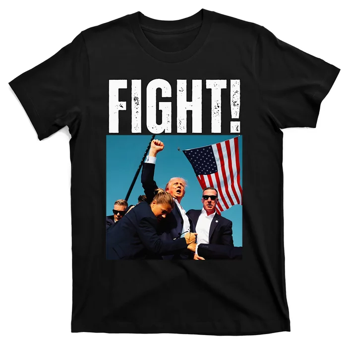 Trump Fight 2024 Trump Shot Fight Trump 2024 T-Shirt