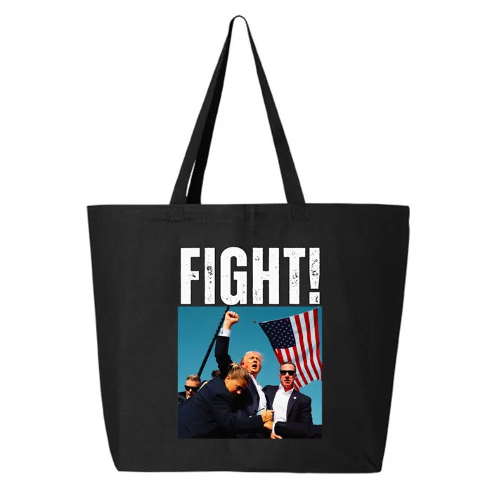 Trump Fight 2024 Trump Shot Fight Trump 2024 25L Jumbo Tote