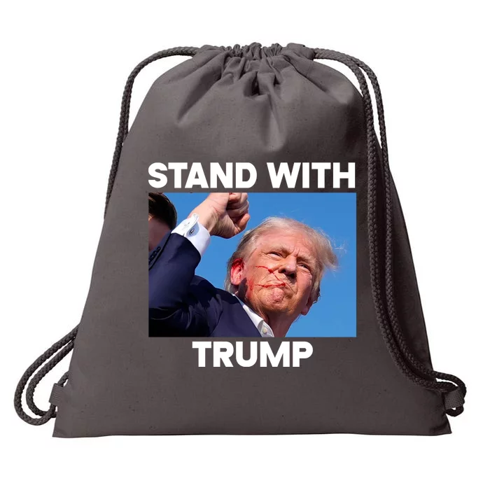 Trump Fight 2024 Trump Shot Fight Trump 2024 Drawstring Bag