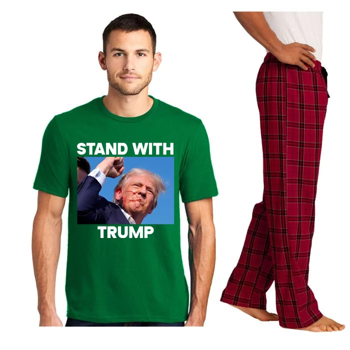 Trump Fight 2024 Trump Shot Fight Trump 2024 Pajama Set