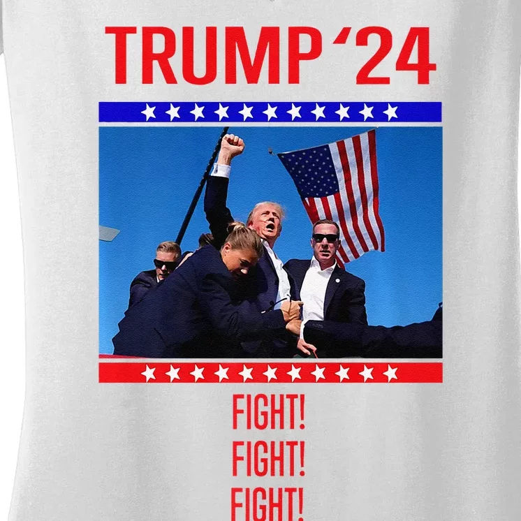 Trump Fight!! 24 Premium Women's V-Neck T-Shirt