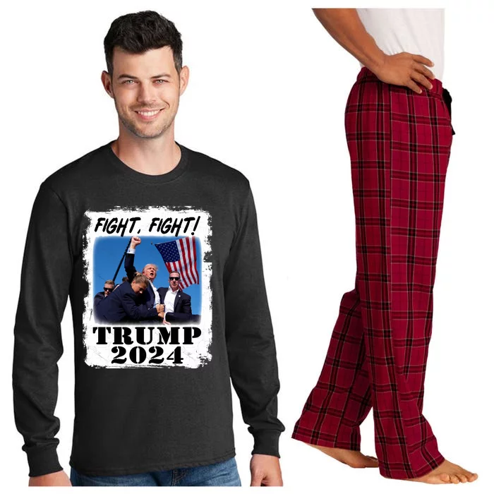 Trump For 2024. Long Sleeve Pajama Set