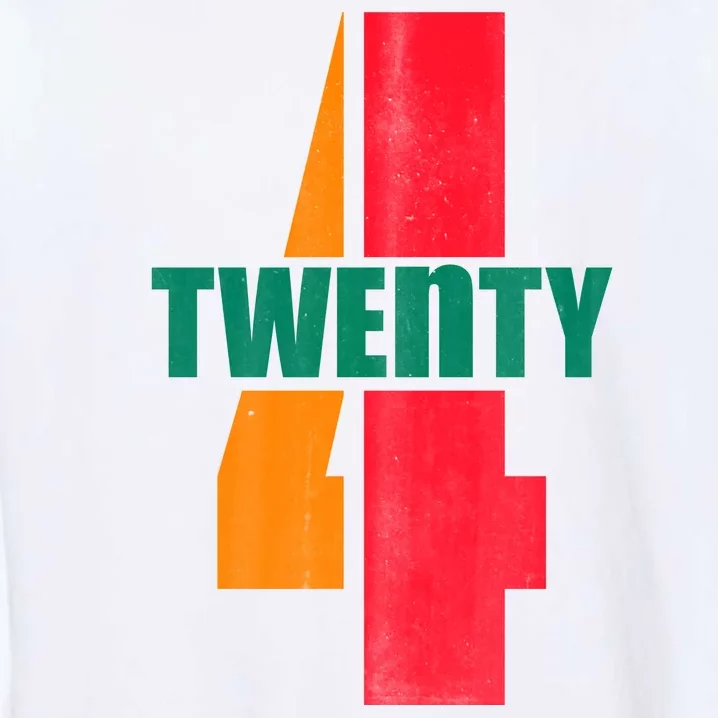 Twenty Four 24 Spoof Birthday Logo Garment-Dyed Sweatshirt