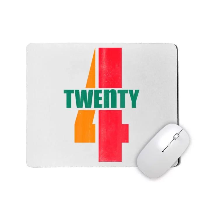 Twenty Four 24 Spoof Birthday Logo Mousepad