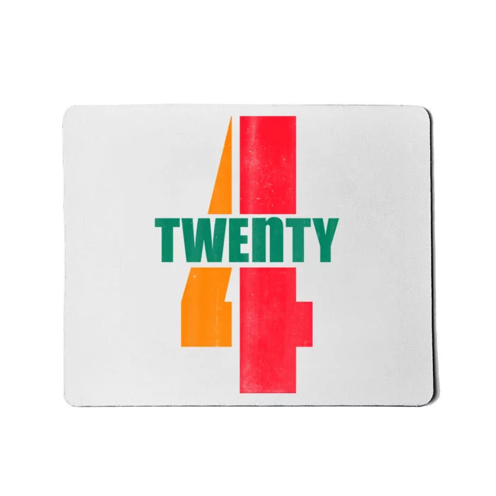 Twenty Four 24 Spoof Birthday Logo Mousepad