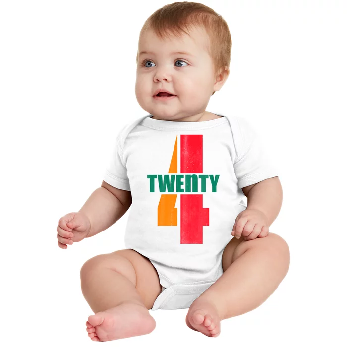 Twenty Four 24 Spoof Birthday Logo Baby Bodysuit