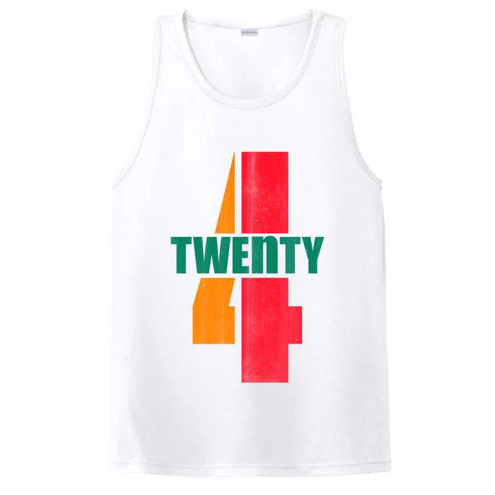 Twenty Four 24 Spoof Birthday Logo Performance Tank