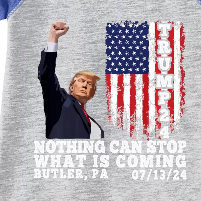 Trump Fight 2024 Butler Pennsylvania Assasination Attempt Infant Baby Jersey Bodysuit