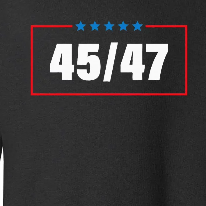 Trump Force 47 Ultra Maga More Than Ever Never Surrender Usa Toddler Sweatshirt