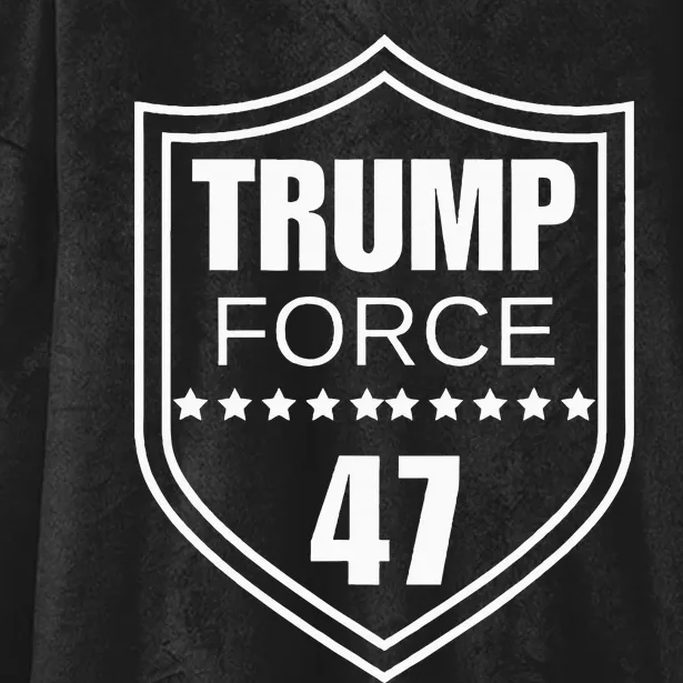 Trump Force 47 Ultra Maga More Than Ever Never Surrender Usa Hooded Wearable Blanket