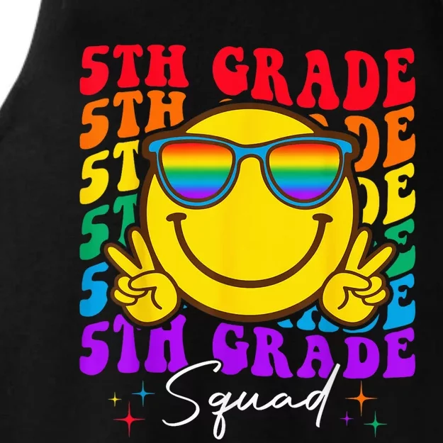 Team Fifth 5th Grade Squad Teacher Boy Girls Back To School Ladies Tri-Blend Wicking Tank