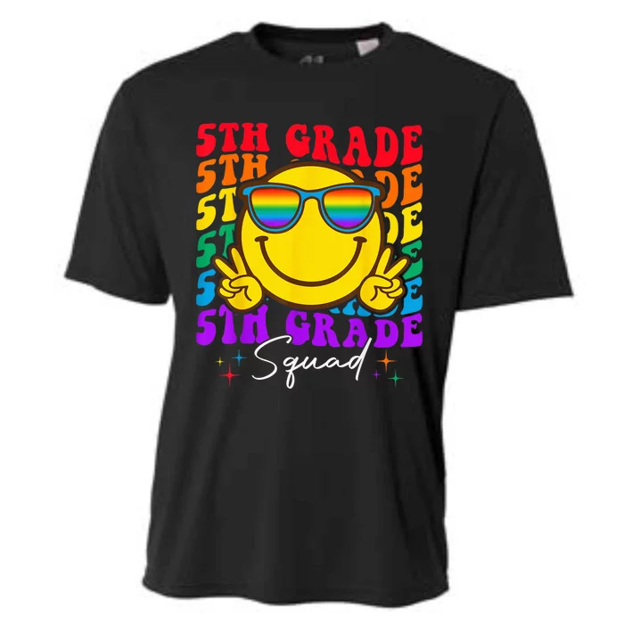 Team Fifth 5th Grade Squad Teacher Boy Girls Back To School Cooling Performance Crew T-Shirt