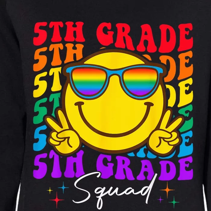 Team Fifth 5th Grade Squad Teacher Boy Girls Back To School Womens California Wash Sweatshirt