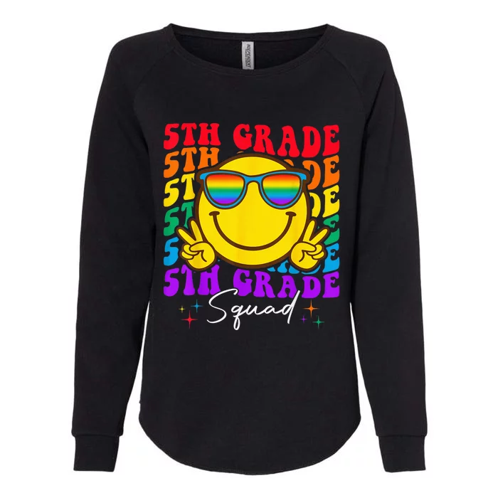 Team Fifth 5th Grade Squad Teacher Boy Girls Back To School Womens California Wash Sweatshirt